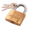 Amtech 50mm Brass Tri Circle Padlock